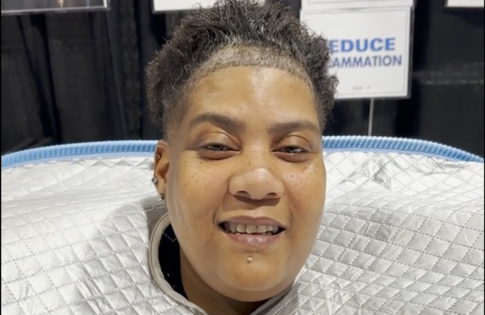 Smokin' Bacon in the Relax Sauna Booth at PsyCon