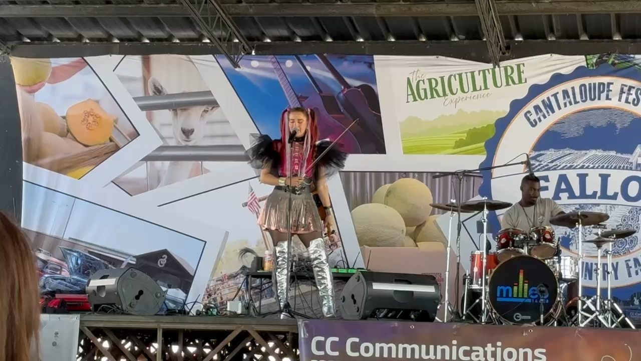 Michelle Lambert performs at the Cantaloupe Festival in Fallon Nevada