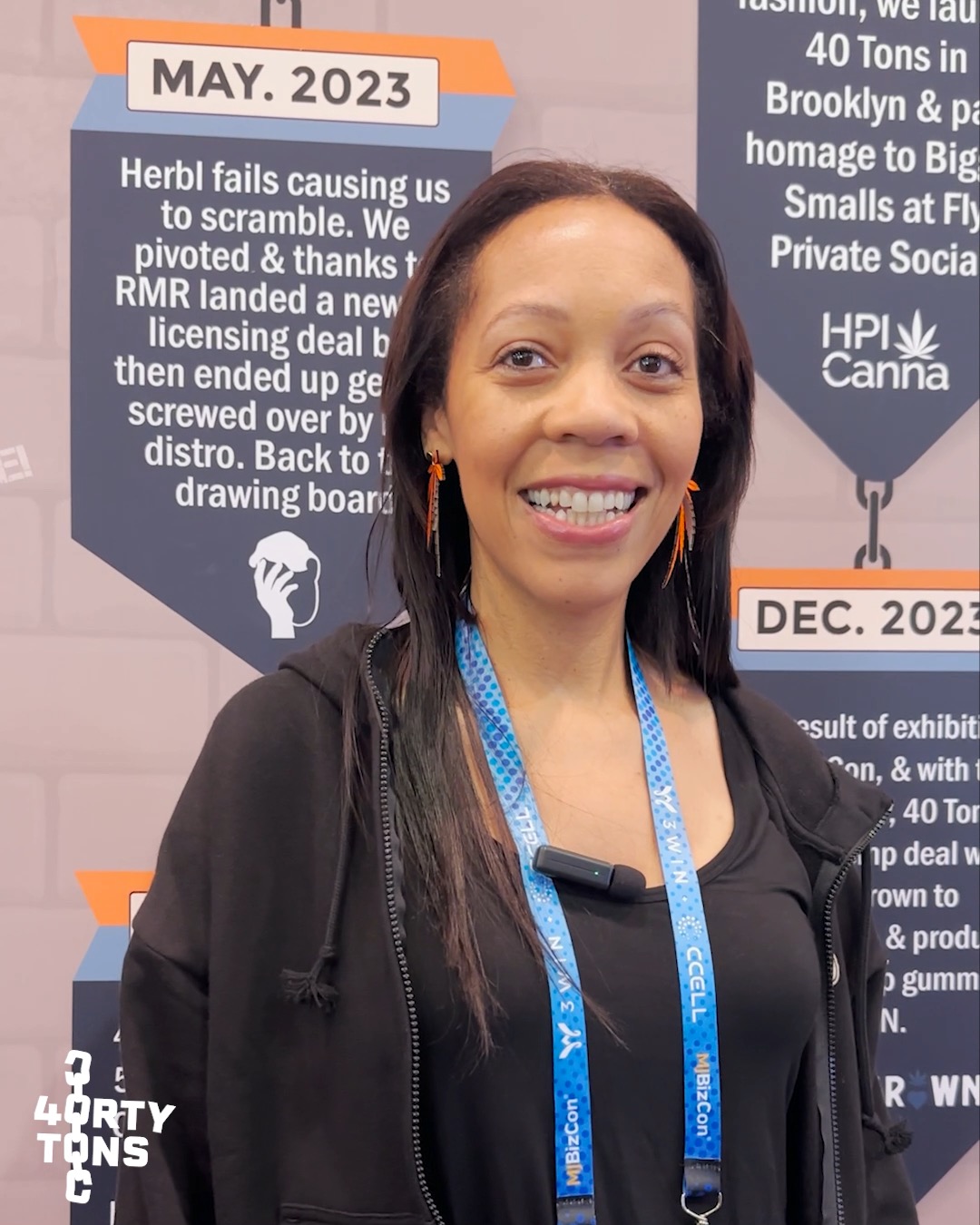 Loriel Alegrete co-founder of 40 Tons at MJBizCon